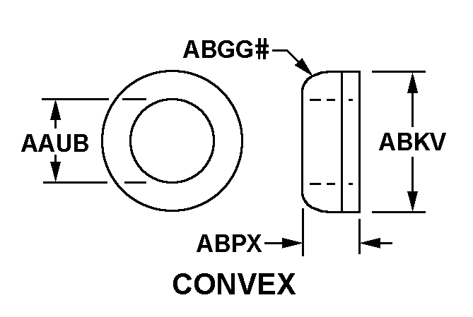 WASHER,CONVEX | 5310-00-006-8184, 000068184 WASHER,CONVEX | 5310-00-006-8184, 000068184