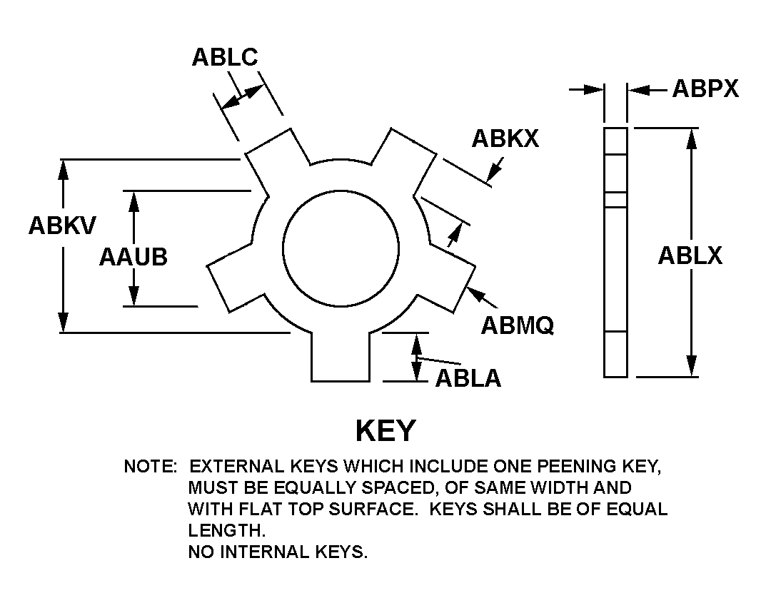 WASHER,KEY | 5310-00-006-0376, 000060376 WASHER,KEY | 5310-00-006-0376, 000060376