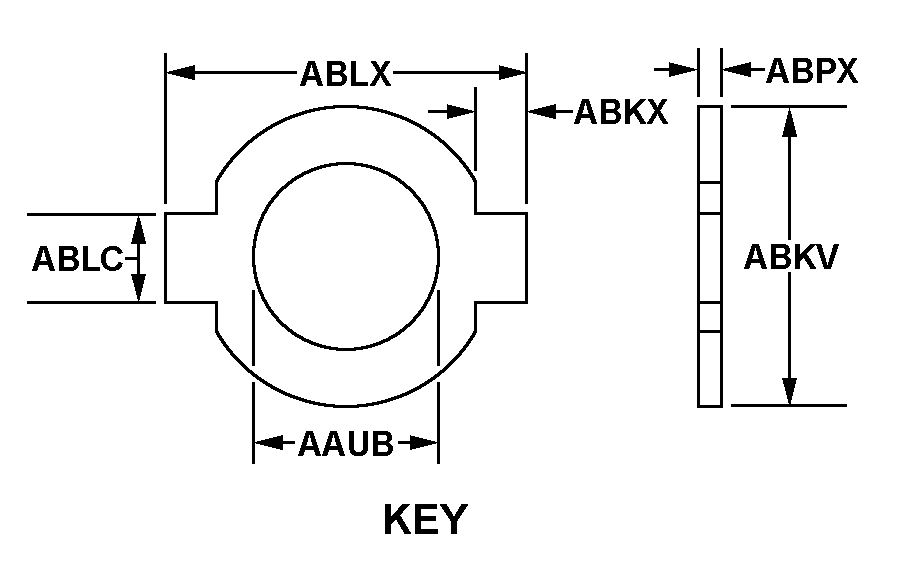 WASHER,KEY | 5310-00-006-8271, 000068271 WASHER,KEY | 5310-00-006-8271, 000068271