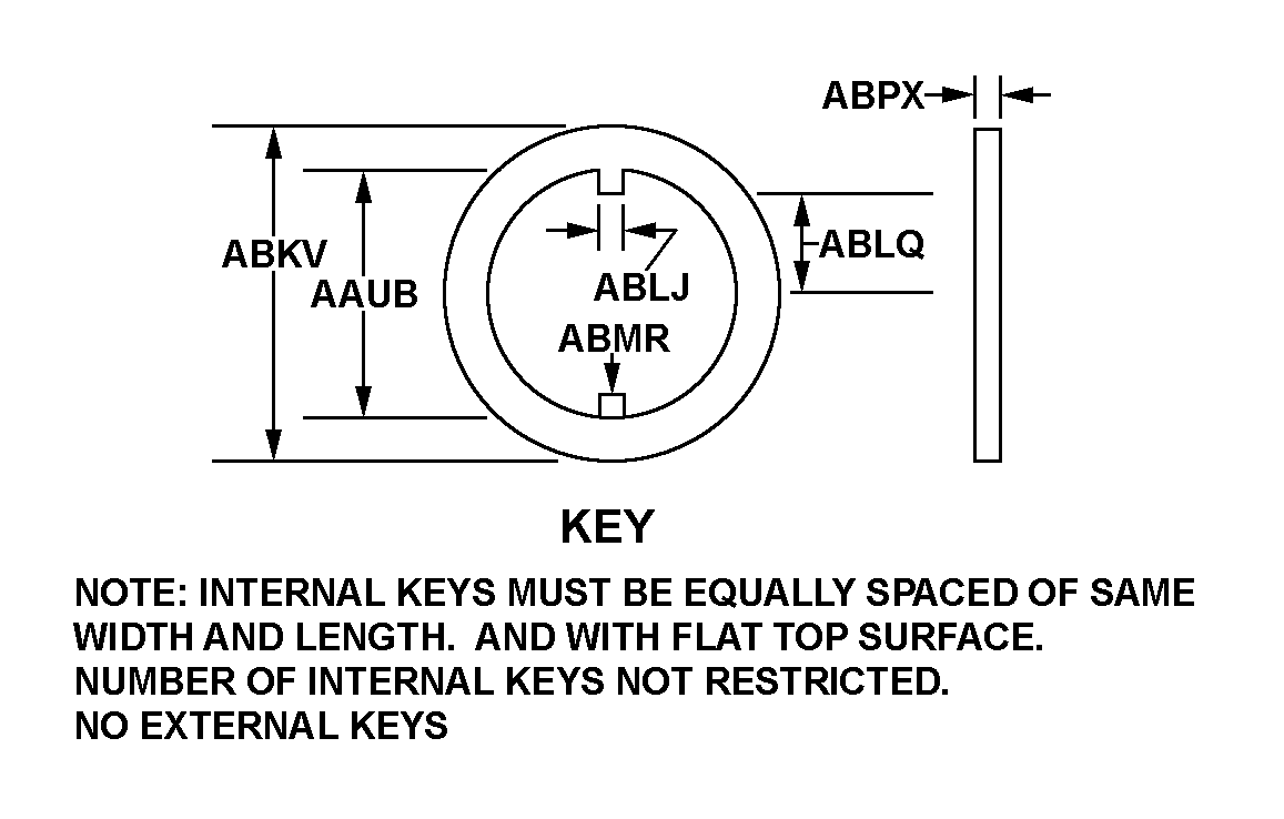 WASHER,KEY | 5310-00-010-8278, 000108278