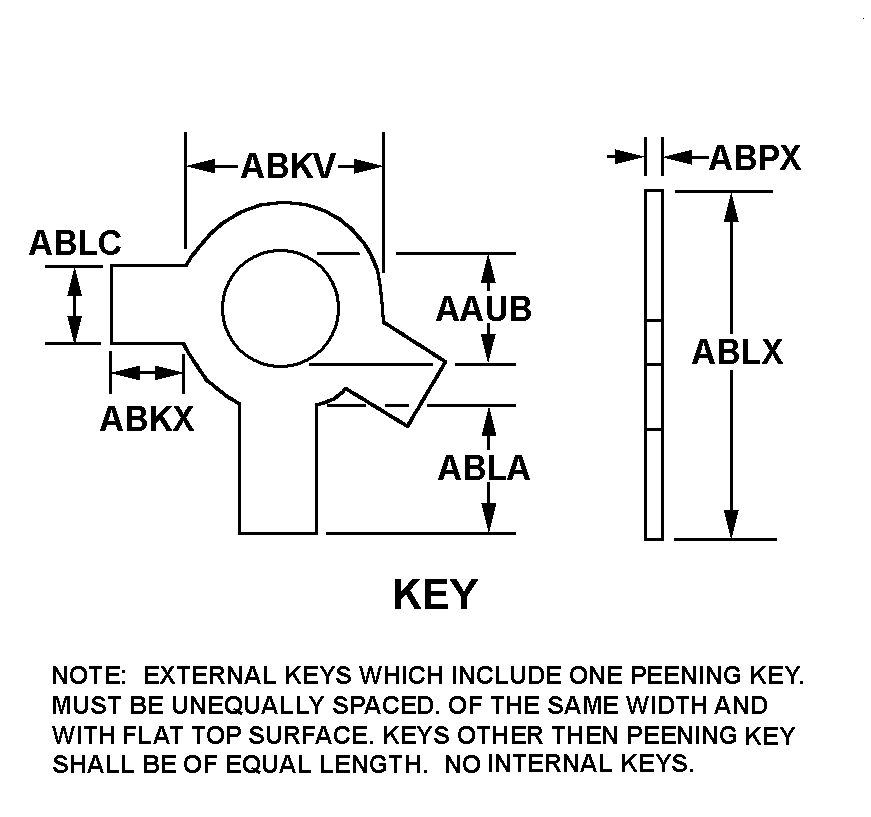 WASHER,KEY | 5310-00-005-5756, 000055756