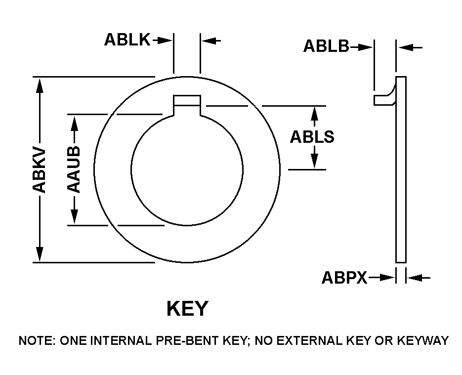 WASHER,KEY | 5310-00-005-5705, 000055705 WASHER,KEY | 5310-00-005-5705, 000055705