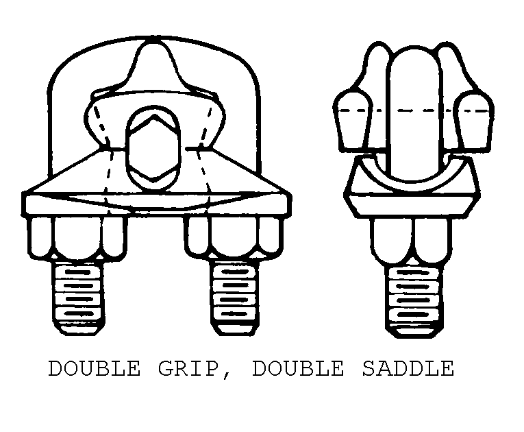 CLAMP,WIRE ROPE,SAD | 4030-00-968-3405, 009683405