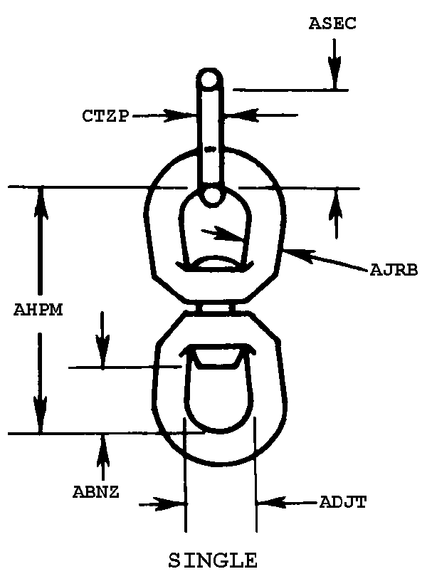 SWIVEL AND LINK ASS | 4030-00-764-1284, 007641284