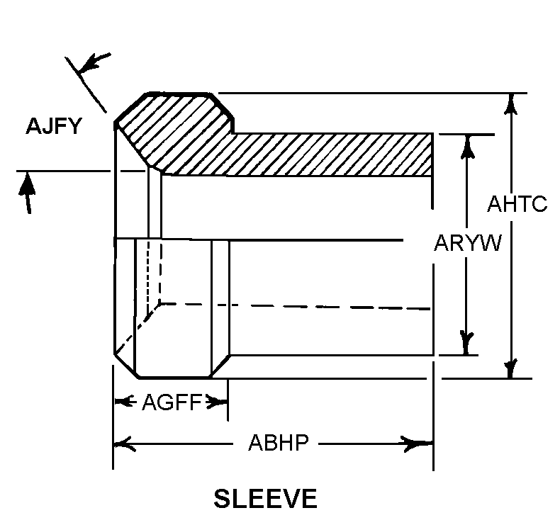 SLEEVE,FLARED,TUBE | 4730-00-052-1843, 000521843 SLEEVE,FLARED,TUBE | 4730-00-052-1843, 000521843