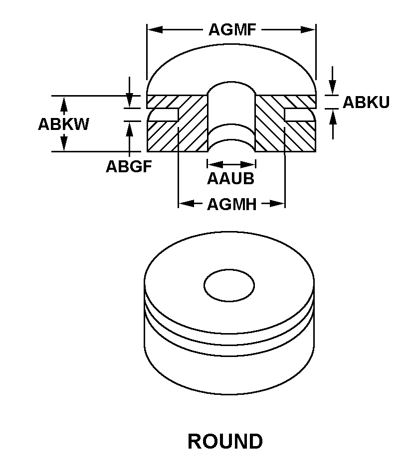 GROMMET,NONMETALLIC | 5325-00-005-6290, 000056290