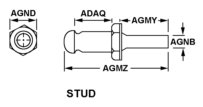 STUD,SNAP FASTENER | 5325-00-255-6245, 002556245 STUD,SNAP FASTENER | 5325-00-255-6245, 002556245