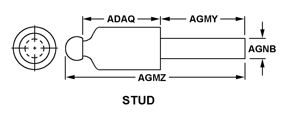 STUD,SNAP FASTENER | 5325-00-276-4276, 002764276