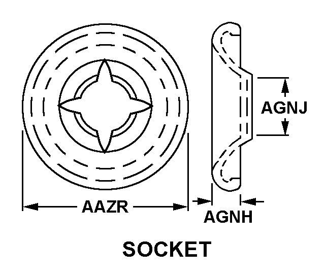 SOCKET,SNAP FASTENE | 5325-00-276-4970, 002764970 SOCKET,SNAP FASTENE | 5325-00-276-4970, 002764970