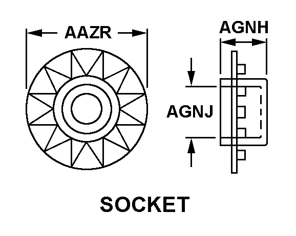 SOCKET,SNAP FASTENE | 5325-00-276-5682, 002765682 SOCKET,SNAP FASTENE | 5325-00-276-5682, 002765682