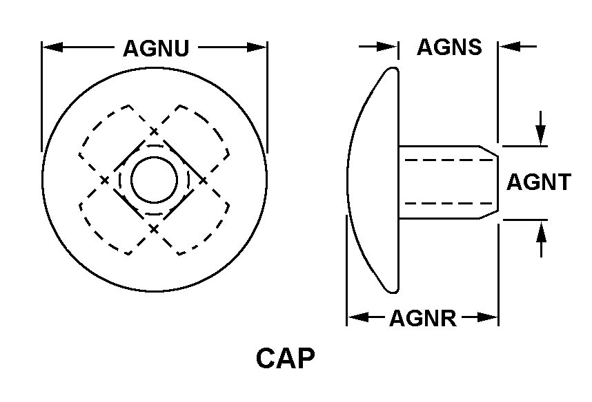 CAP,SNAP FASTENER | 5325-00-276-4950, 002764950 CAP,SNAP FASTENER | 5325-00-276-4950, 002764950