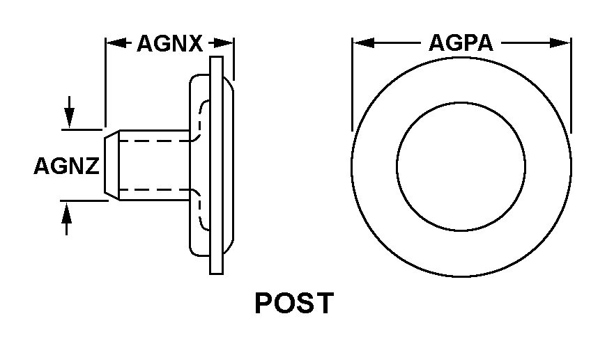 POST,SNAP FASTENER | 5325-00-286-7552, 002867552