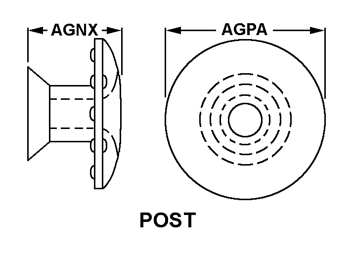 POST,SNAP FASTENER | 5325-00-275-4509, 002754509