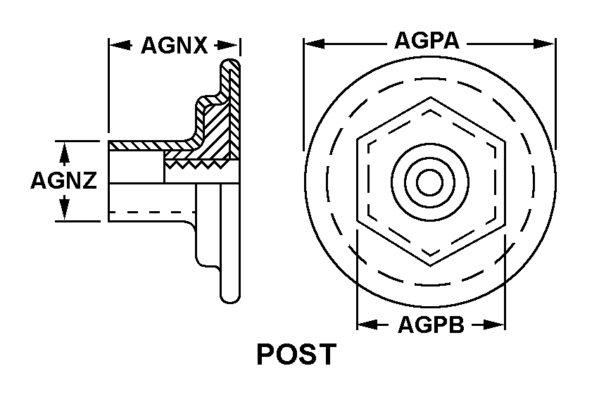 POST,SNAP FASTENER | 5325-00-202-2407, 002022407 POST,SNAP FASTENER | 5325-00-202-2407, 002022407
