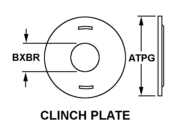 CLINCH PLATE,TURNBU | 5325-00-174-9042, 001749042