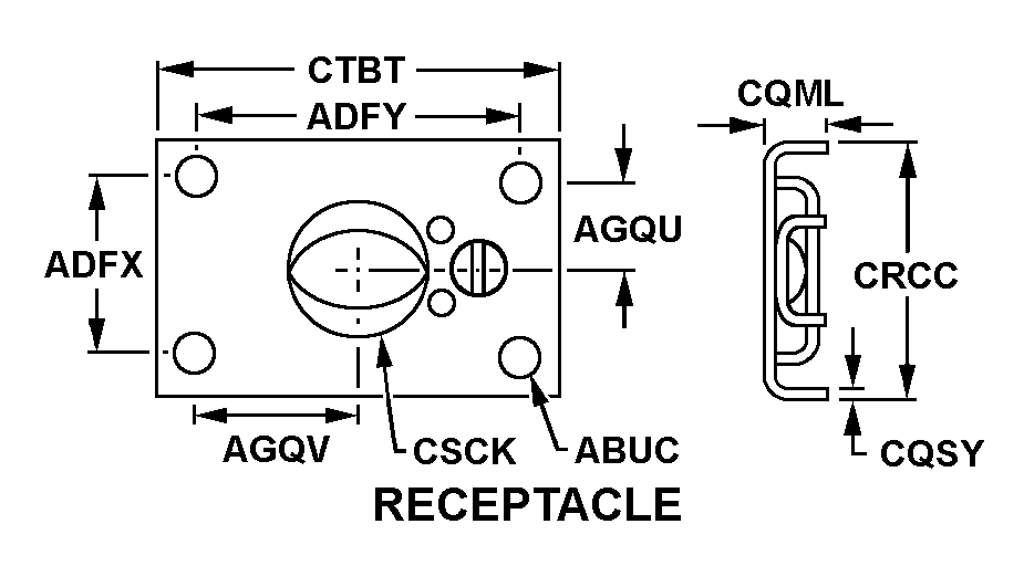 RECEPTACLE,POSITIVE | 5325-00-270-8911, 002708911