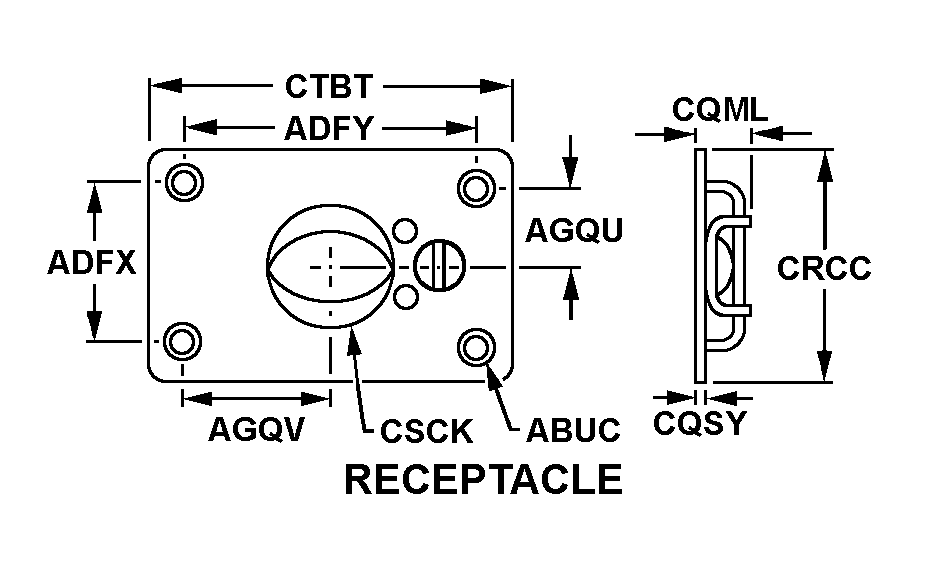 RECEPTACLE,POSITIVE | 5325-00-270-8910, 002708910