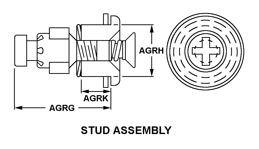 STUD ASSEMBLY,TURNL | 5325-00-014-8480, 000148480