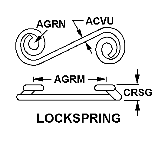 LOCK SPRING,TURNLOC | 5325-00-141-7088, 001417088