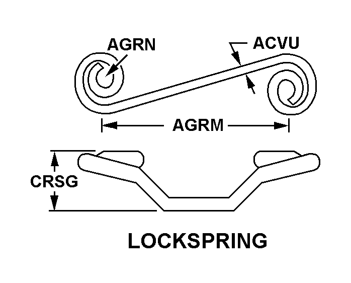 LOCK SPRING,TURNLOC | 5325-00-141-7087, 001417087