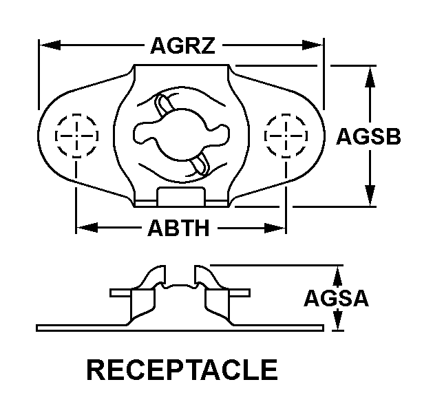 RECEPTACLE,TURNLOCK | 5325-00-033-4602, 000334602