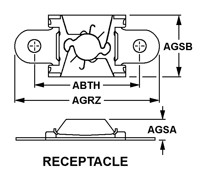 RECEPTACLE,TURNLOCK | 5325-00-017-6400, 000176400