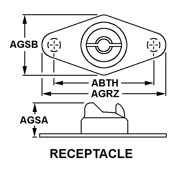 RECEPTACLE,TURNLOCK | 5325-00-067-9222, 000679222