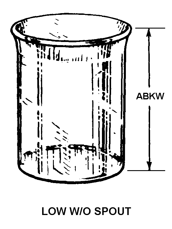 BEAKER,LABORATORY | 6640-00-063-4624, 000634624