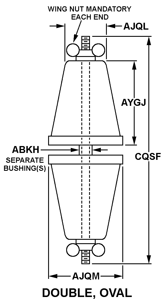 INSULATOR,FEEDTHRU | 5970-00-020-9007, 000209007