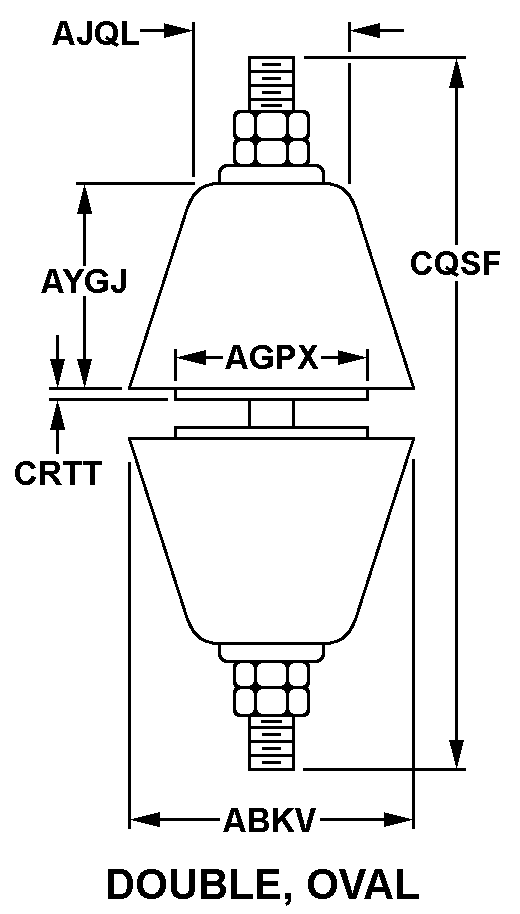 INSULATOR,FEEDTHRU | 5970-00-045-3167, 000453167