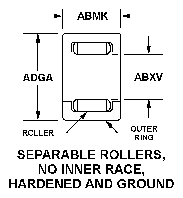 BEARING,ROLLER,NEED | 3110-00-085-0853, 000850853