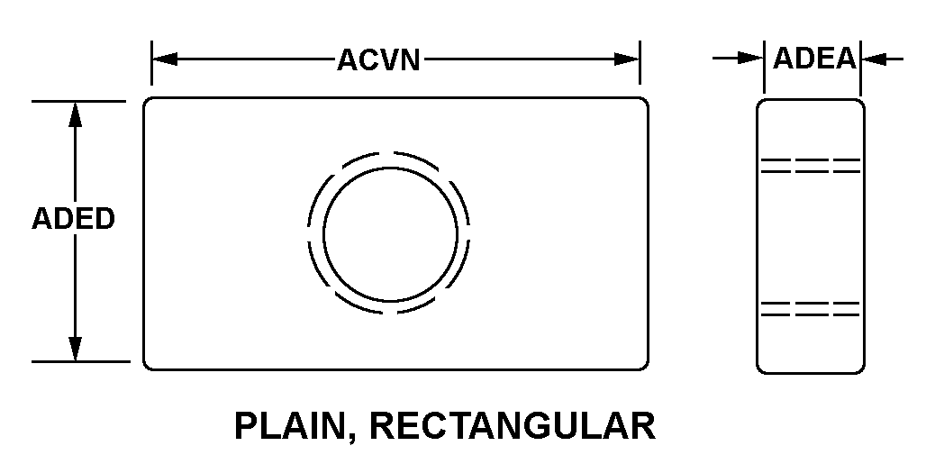 NUT,PLAIN,RECTANGUL | 5310-00-005-4375, 000054375 NUT,PLAIN,RECTANGUL | 5310-00-005-4375, 000054375