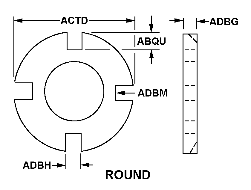 NUT,PLAIN,ROUND | 5310-00-003-6545, 000036545 NUT,PLAIN,ROUND | 5310-00-003-6545, 000036545