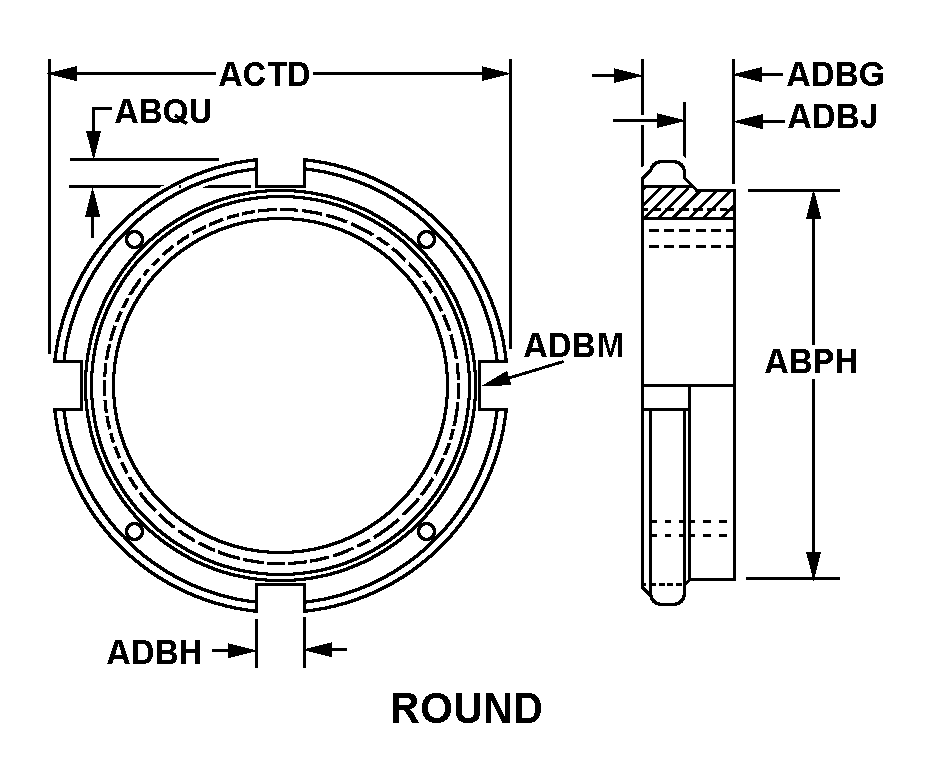 NUT,PLAIN,ROUND | 5310-00-004-5342, 000045342 NUT,PLAIN,ROUND | 5310-00-004-5342, 000045342
