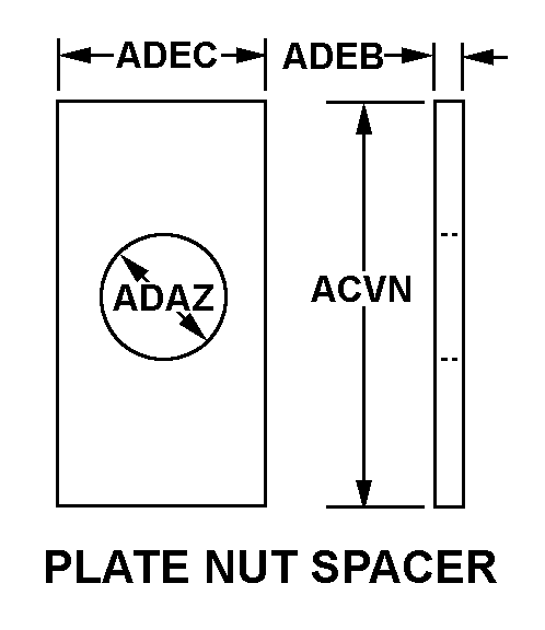 NUT SPACER,PLATE | 5310-00-006-8248, 000068248 NUT SPACER,PLATE | 5310-00-006-8248, 000068248