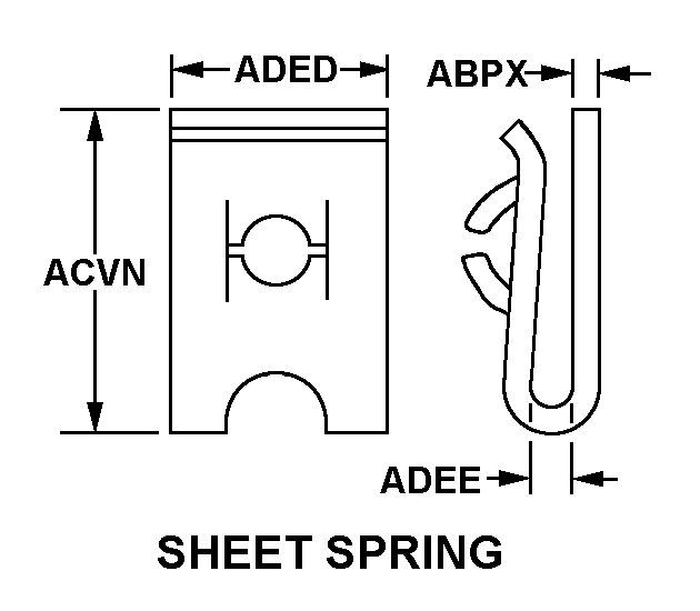 NUT,SHEET SPRING | 5310-00-003-9407, 000039407 NUT,SHEET SPRING | 5310-00-003-9407, 000039407