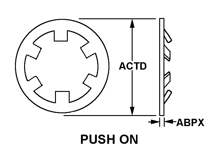 PUSH ON NUT | 5310-00-003-9197, 000039197 PUSH ON NUT | 5310-00-003-9197, 000039197