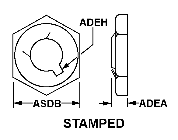 NUT,STAMPED | 5310-00-010-7826, 000107826 NUT,STAMPED | 5310-00-010-7826, 000107826