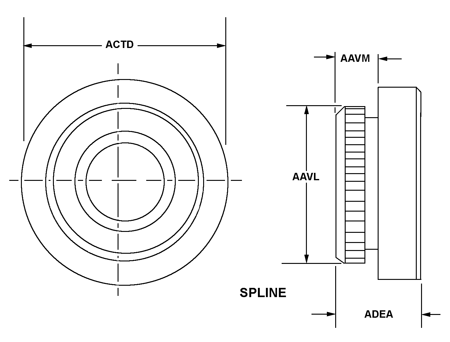 NUT,PLAIN,SPLINE | 5310-00-007-0256, 000070256 NUT,PLAIN,SPLINE | 5310-00-007-0256, 000070256