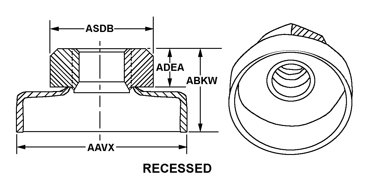 NUT,PLAIN,ASSEMBLED | 5310-00-019-5397, 000195397 NUT,PLAIN,ASSEMBLED | 5310-00-019-5397, 000195397