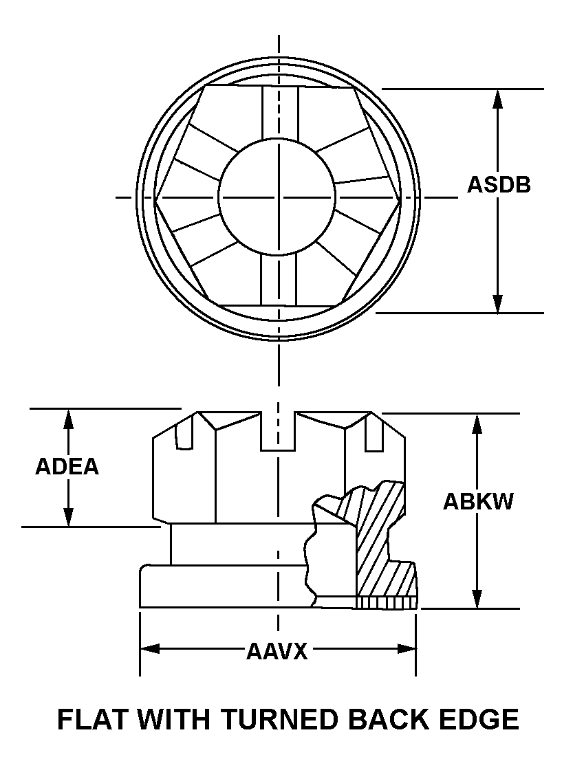 NUT,SELF-LOCKING,AS | 5310-00-004-5119, 000045119 NUT,SELF-LOCKING,AS | 5310-00-004-5119, 000045119