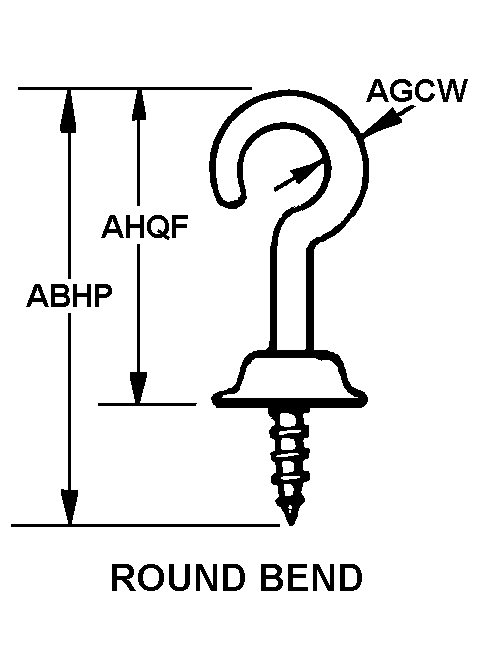 HOOK,SCREW | 5340-00-088-6223, 000886223 HOOK,SCREW | 5340-00-088-6223, 000886223