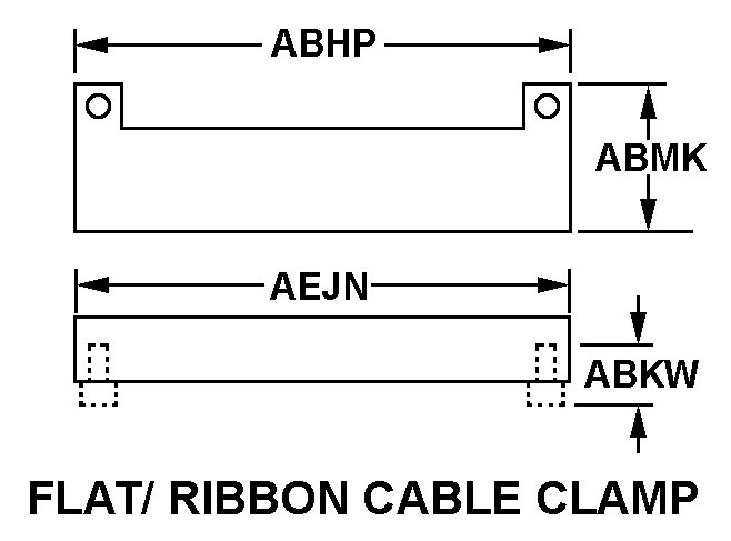 CLAMP,CABLE,FIBER O | 6060-01-530-6116, 015306116