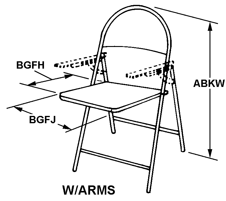 CHAIR,FOLDING | 7105-00-059-7967, 000597967