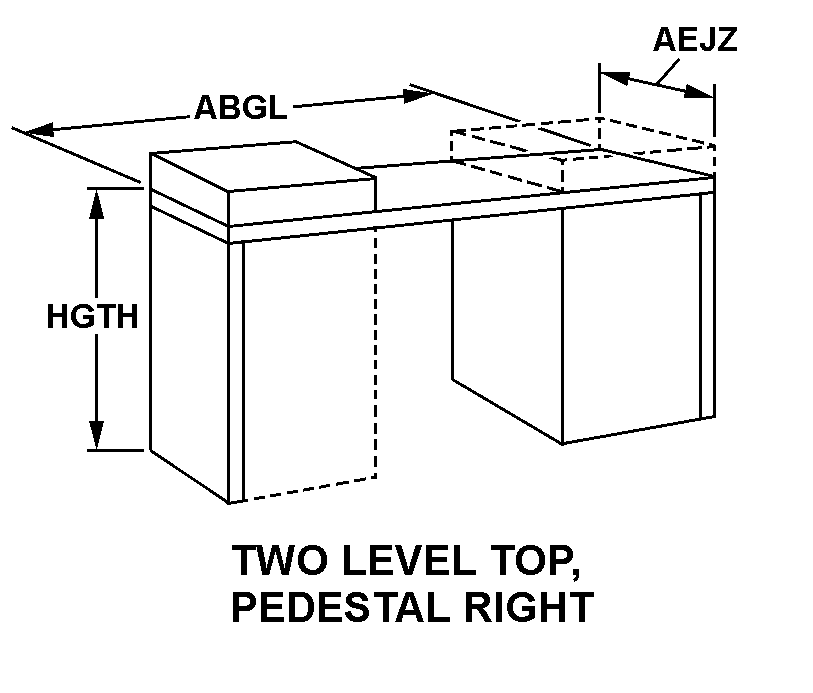 DESK ATTACHMENT,L-U | 7110-00-080-8300, 000808300