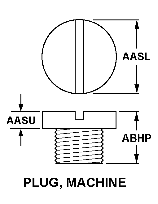 PLUG,MACHINE THREAD | 5365-00-042-1009, 000421009 PLUG,MACHINE THREAD | 5365-00-042-1009, 000421009