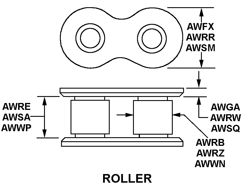 CHAIN,ROLLER | 3020-00-014-2634, 000142634 CHAIN,ROLLER | 3020-00-014-2634, 000142634
