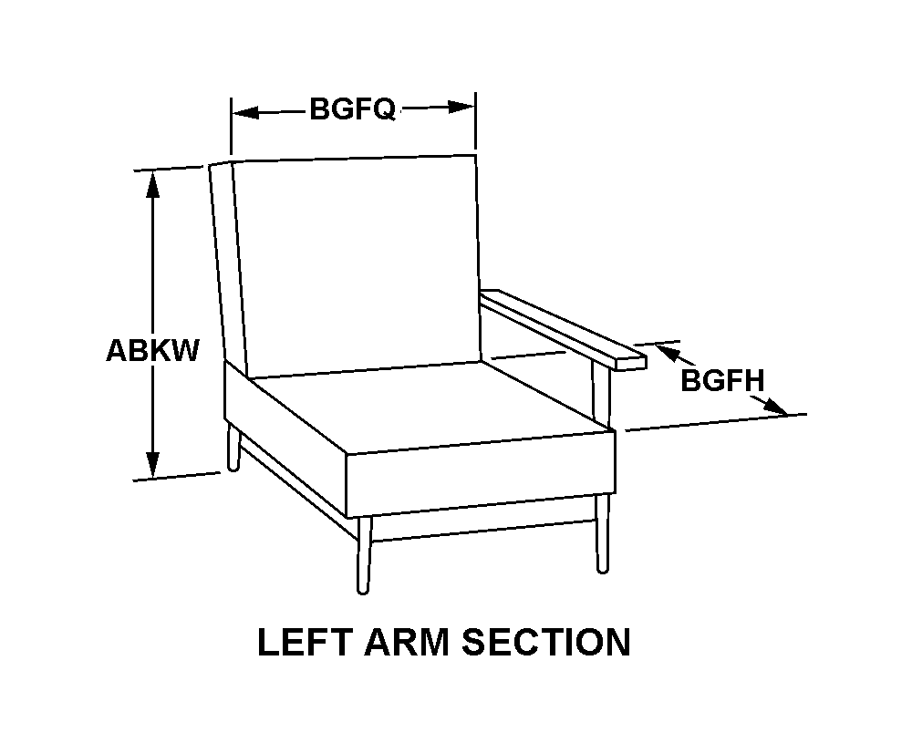 SETTEE SECTION | 7105-00-841-2830, 008412830 SETTEE SECTION | 7105-00-841-2830, 008412830
