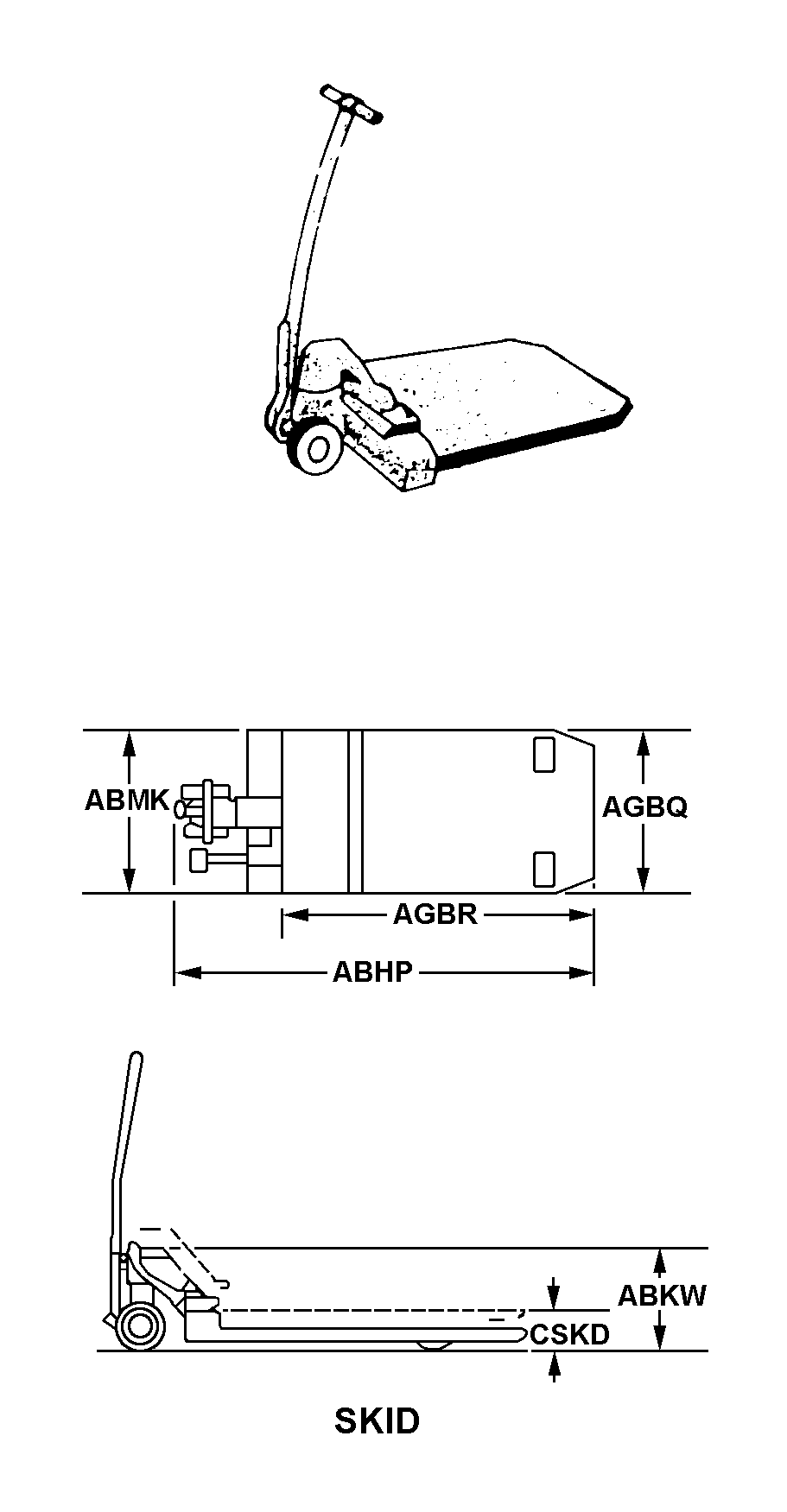 TRUCK,LIFT,HAND | 3920-00-062-5516, 000625516 TRUCK,LIFT,HAND | 3920-00-062-5516, 000625516