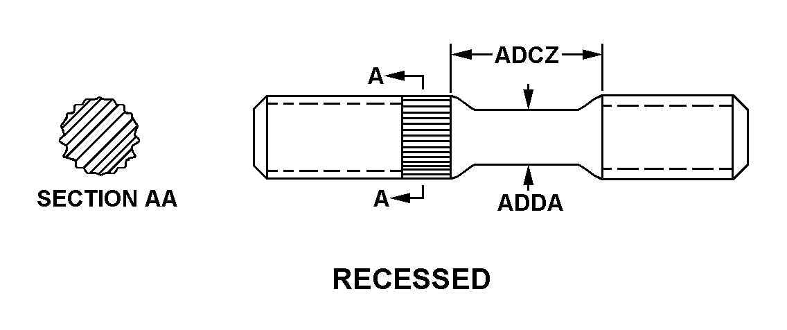 STUD,RECESSED | 5307-00-207-6379, 002076379 STUD,RECESSED | 5307-00-207-6379, 002076379